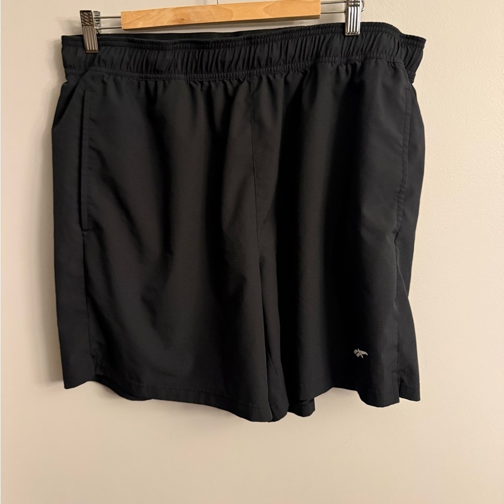 Reebok Men’s Black Training Shorts XL Athletic Workout Gym Zip Pocket